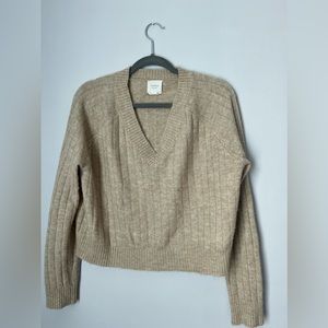 V-neck loose fit sweater